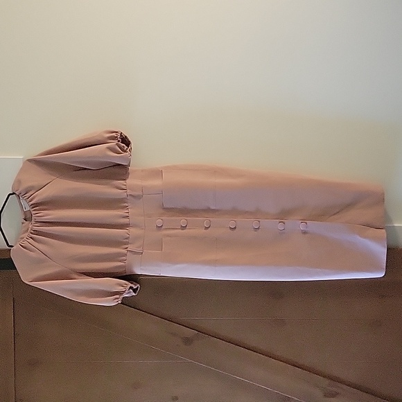EUC ASOS Design Dusty Pink Midi Dress Size 8 Petite - Picture 2 of 5
